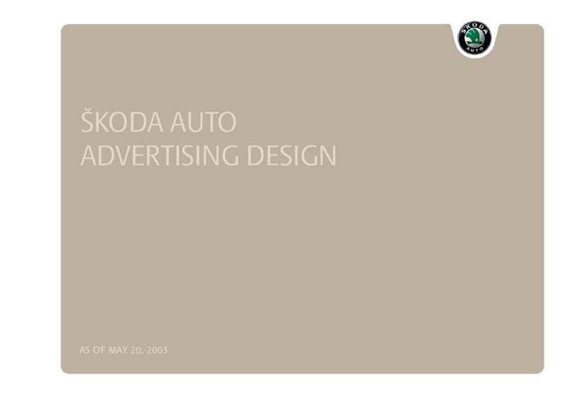 Charte graphique Skoda 2003