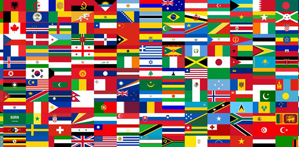 295 drapeaux du monde (100% vectoriel)