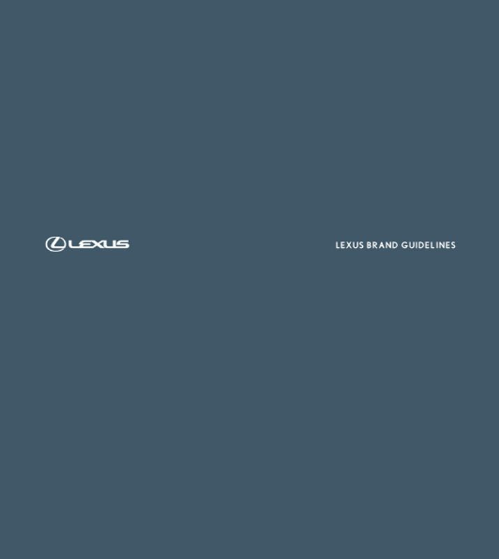 Charte graphique Lexus 2004