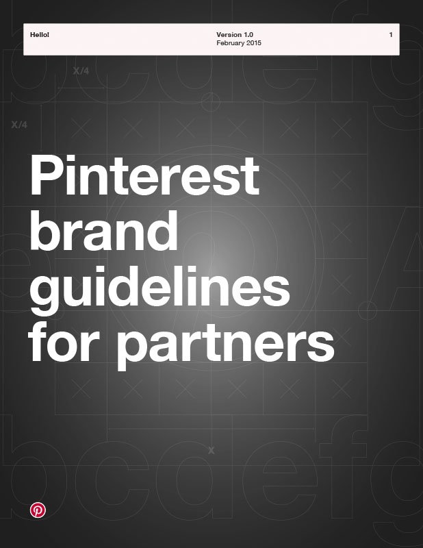 Charte graphique Pinterest 2015