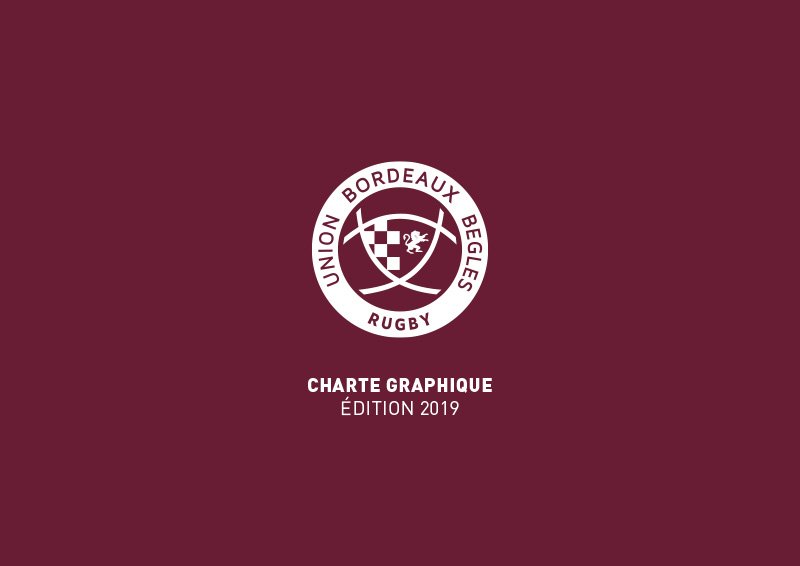 Charte graphique Rugby Bordeaux Bègles 2019