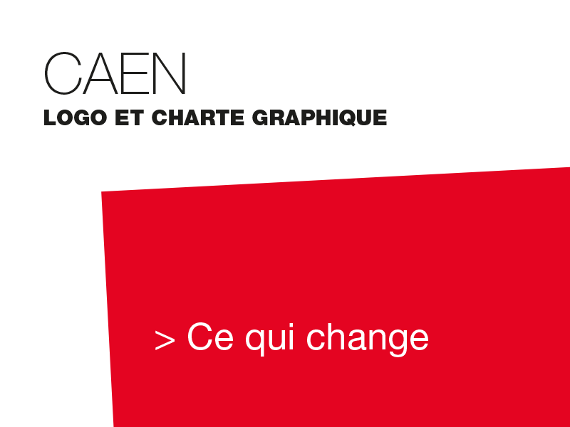 Charte graphique Ville de Caen